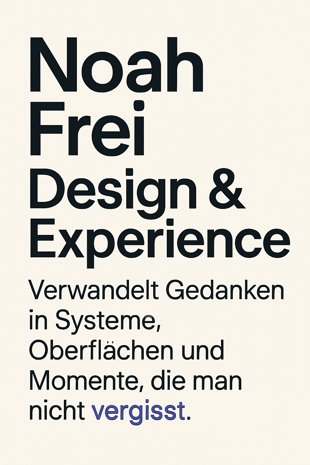 Illustrative portrait of Noah Frei